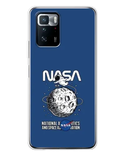 Чехол для Xiaomi POCO X3 GT с картинкой «NASA — лунная миссия»