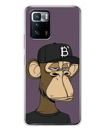 Чехол для Xiaomi POCO X3 GT с картинкой «Bored Ape в кепке»