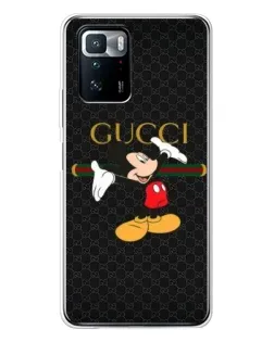 Чехол для Xiaomi POCO X3 GT с картинкой «Микки Маус Gucci»