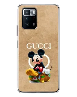 Чехол для Xiaomi POCO X3 GT с картинкой «Микки Маус Gucci — крафт»