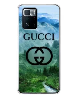 Чехол для Xiaomi POCO X3 GT с картинкой «Gucci — горный пейзаж»