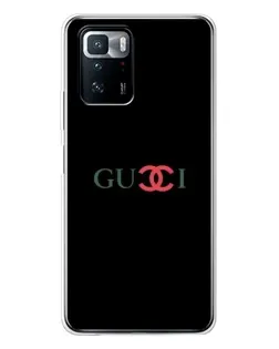Чехол для Xiaomi POCO X3 GT с картинкой «Gucci — красный градиент»