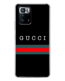 Чехол для Xiaomi POCO X3 GT с картинкой «Gucci — красный пояс»