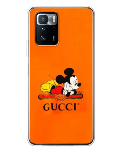Чехол для Xiaomi POCO X3 GT с картинкой «Микки Маус Gucci — оранж» Чехол для Xiaomi POCO X3 GT с картинкой «Микки Маус Gucci — оранж»