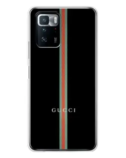 Чехол для Xiaomi POCO X3 GT с картинкой «Gucci — строгая линия»