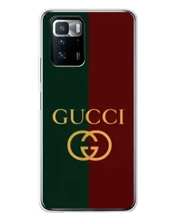 Чехол для Xiaomi POCO X3 GT с картинкой «Gucci — темно-зеленый градиент»