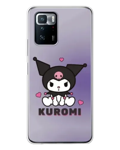 Чехол для Xiaomi POCO X3 GT с картинкой «Kuromi — фиолетовый арт»