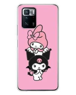 Чехол для Xiaomi POCO X3 GT с картинкой «My Melody и Kuromi»