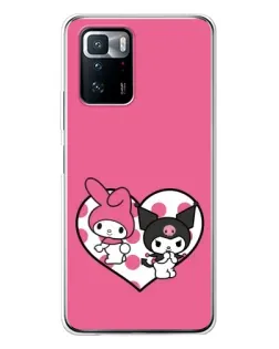 Чехол для Xiaomi POCO X3 GT с картинкой «Kuromi и My Melody»