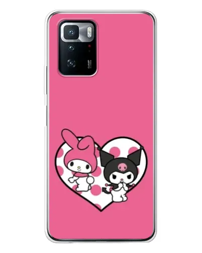 Чехол для Xiaomi POCO X3 GT с картинкой «Kuromi и My Melody»