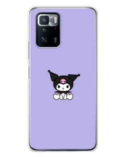 Чехол для Xiaomi POCO X3 GT с картинкой «Kuromi — фиолетовый минимализм»