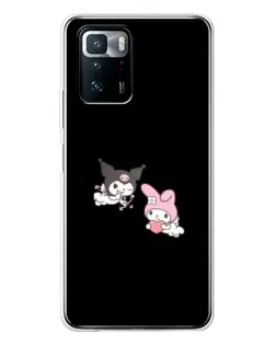 Чехол для Xiaomi POCO X3 GT с картинкой «My Melody и Kuromi»