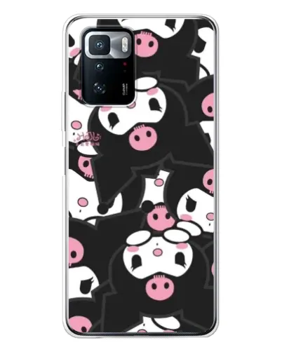 Чехол для Xiaomi POCO X3 GT с картинкой «Паттерн голов Куроми»