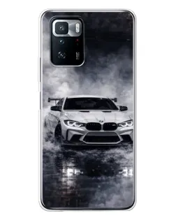 Чехол для Xiaomi POCO X3 GT с картинкой «BMW сквозь туман»