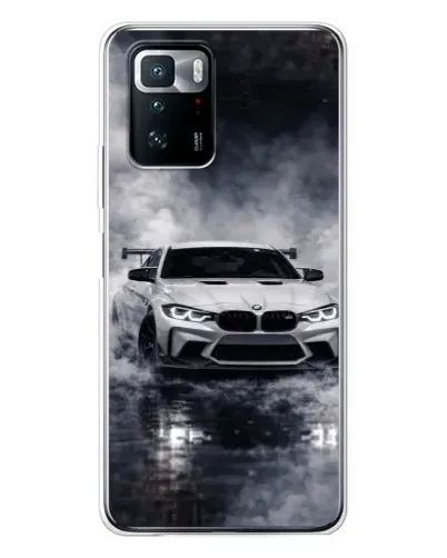 Чехол для Xiaomi POCO X3 GT с картинкой «BMW сквозь туман» Чехол для Xiaomi POCO X3 GT с картинкой «BMW сквозь туман»