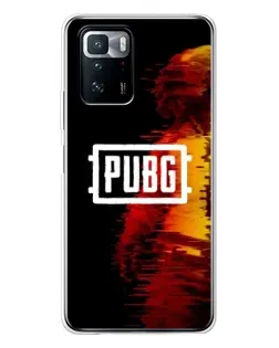 Чехол для Xiaomi POCO X3 GT с картинкой «Яркий логотип PUBG»