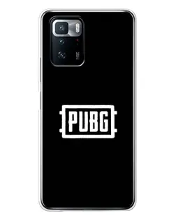 Чехол для Xiaomi POCO X3 GT с картинкой «Лого BMW — металлический блеск»