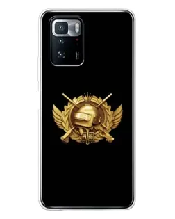 Чехол для Xiaomi POCO X3 GT с картинкой «PUBG — оранжевый градиент»