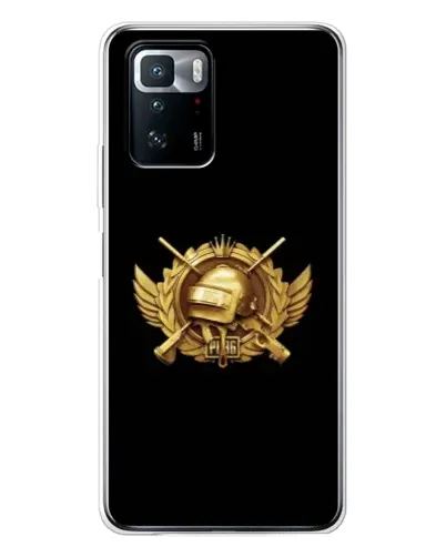 Чехол для Xiaomi POCO X3 GT с картинкой «PUBG — оранжевый градиент»