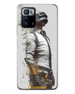 Чехол для Xiaomi POCO X3 GT с картинкой «PUBG — боец в пыли»