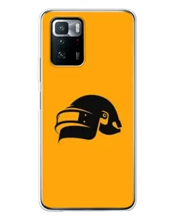 Чехол для Xiaomi POCO X3 GT с картинкой «PUBG — золотой шлем»