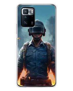 Чехол для Xiaomi POCO X3 GT с картинкой «PUBG — реалистичный герой»