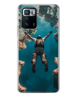 Чехол для Xiaomi POCO X3 GT с картинкой «PUBG — свободное падение»