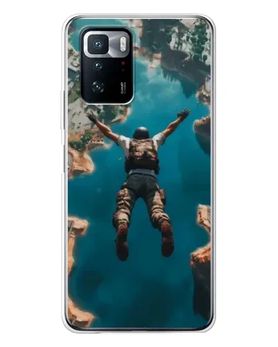 Чехол для Xiaomi POCO X3 GT с картинкой «PUBG — свободное падение»