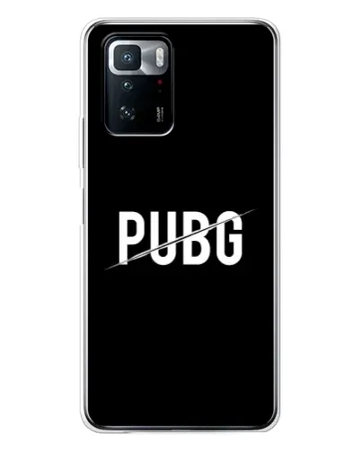 Чехол для Xiaomi POCO X3 GT с картинкой «PUBG — белый логотип»