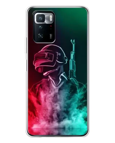 Чехол для Xiaomi POCO X3 GT с картинкой «PUBG — огненный воин»