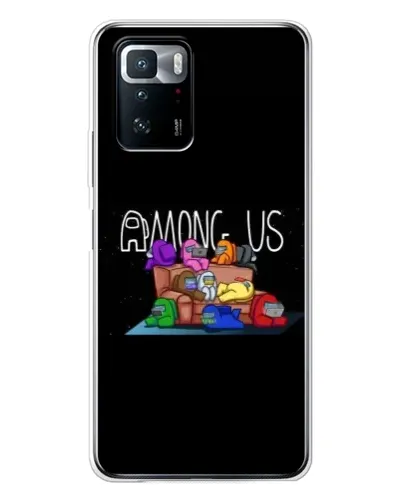 Чехол для Xiaomi POCO X3 GT с картинкой «Логотип Among Us»