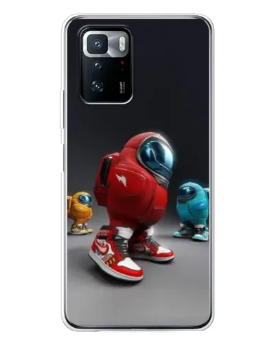 Чехол для Xiaomi POCO X3 GT с картинкой «Among Us — 3D стиль»