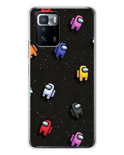 Чехол для Xiaomi POCO X3 GT с картинкой «Космический паттерн Among Us»
