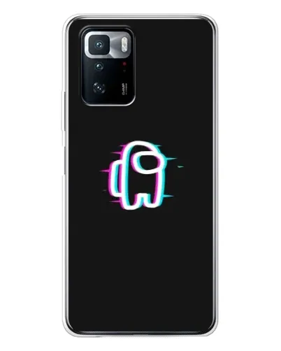 Чехол для Xiaomi POCO X3 GT с картинкой «Among Us неон»