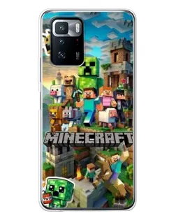 Чохол для Xiaomi POCO X3 GT з картинкою «Замок Minecraft»