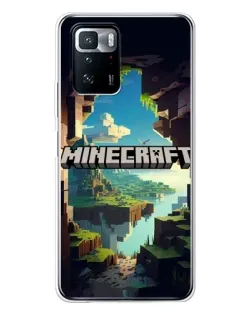 Чохол для Xiaomi POCO X3 GT з картинкою «Печера Майнкрафт»
