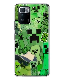 Чохол для Xiaomi POCO X3 GT з картинкою «Кріпери Minecraft»
