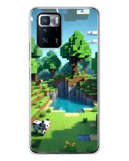 Чехол для Xiaomi POCO X3 GT с картинкой «Minecraft летний день»