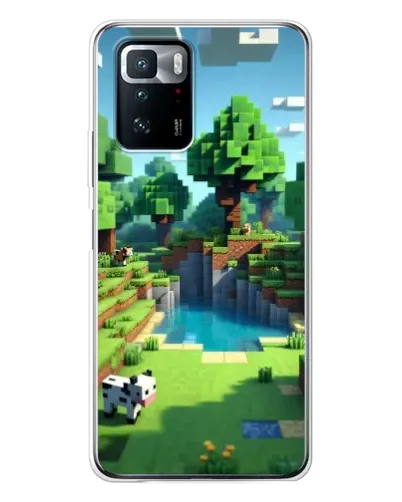 Чехол для Xiaomi POCO X3 GT с картинкой «Minecraft летний день»