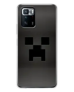 Чехол для Xiaomi POCO X3 GT с картинкой «Черный крипер градиент»