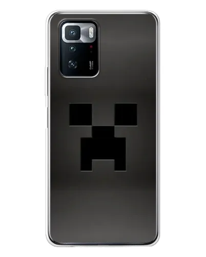 Чехол для Xiaomi POCO X3 GT с картинкой «Черный крипер градиент»