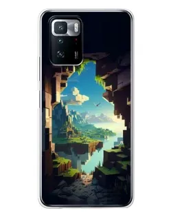 Чехол для Xiaomi POCO X3 GT с картинкой «Вид из пещеры»