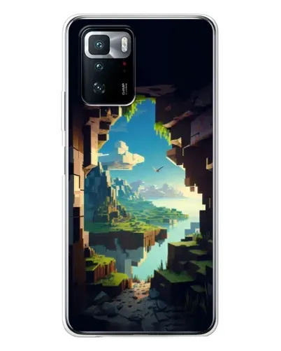 Чехол для Xiaomi POCO X3 GT с картинкой «Вид из пещеры»