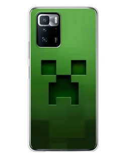 Чехол для Xiaomi POCO X3 GT с картинкой «Крипер микро-дизайн»
