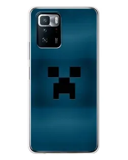 Чехол для Xiaomi POCO X3 GT с картинкой «Крипер текстура»