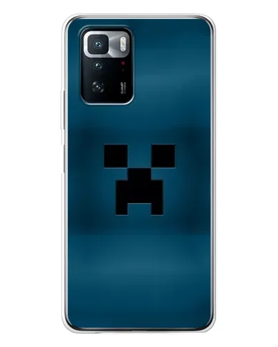 Чехол для Xiaomi POCO X3 GT с картинкой «Крипер текстура»