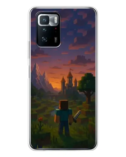 Чехол для Xiaomi POCO X3 GT с картинкой «Стив у башни»