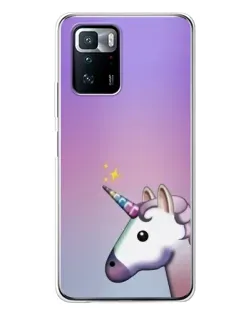 Чехол для Xiaomi POCO X3 GT с картинкой «Единорог градиент»