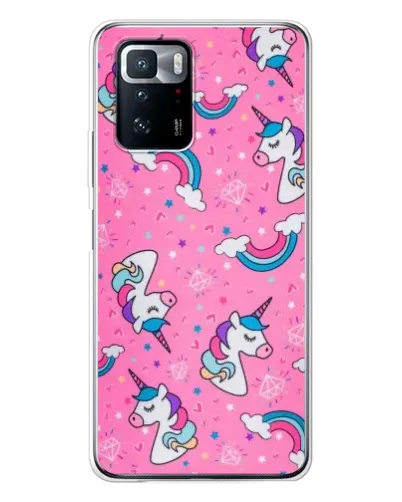 Чехол для Xiaomi POCO X3 GT с картинкой «Unicorn паттерн розовый» Чехол для Xiaomi POCO X3 GT с картинкой «Unicorn паттерн розовый»