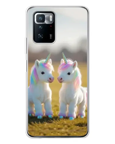 Чехол для Xiaomi POCO X3 GT с картинкой «Пара единорогов» Чехол для Xiaomi POCO X3 GT с картинкой «Пара единорогов»